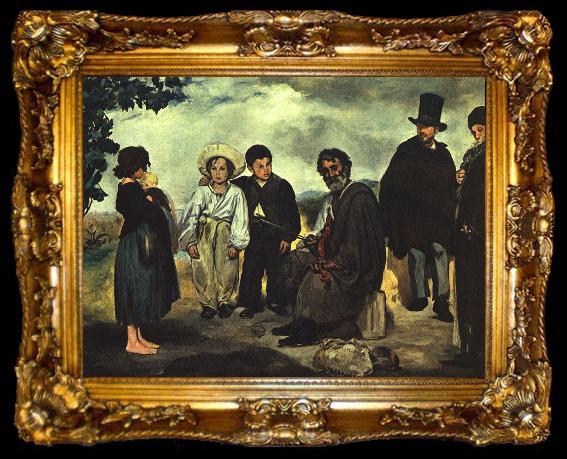 framed  Edouard Manet The Old Musician, ta009-2